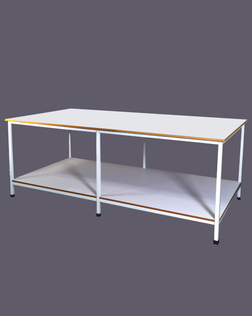Heavy-duty industrial cutting table for garment and fabric factories by National Fabricators