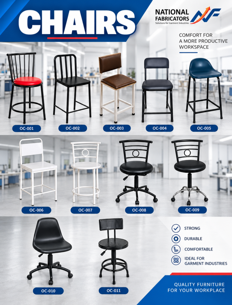 Industrial Chairs Collection – Operator Chairs and Cushion Chairs