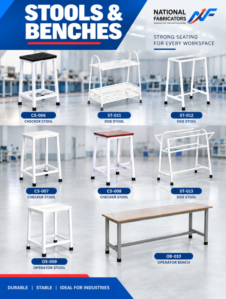 Industrial Stools and Benches Collection – National Fabricators