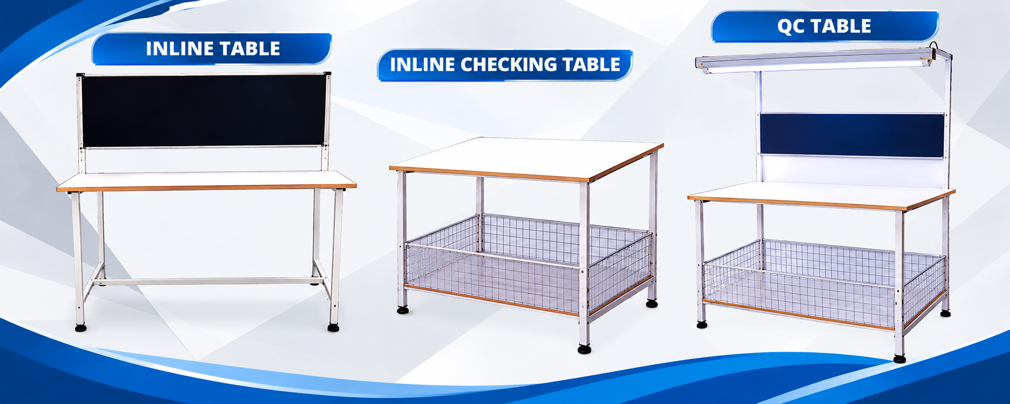 Inline Table, Inline Checking Table and QC Table for garment manufacturing